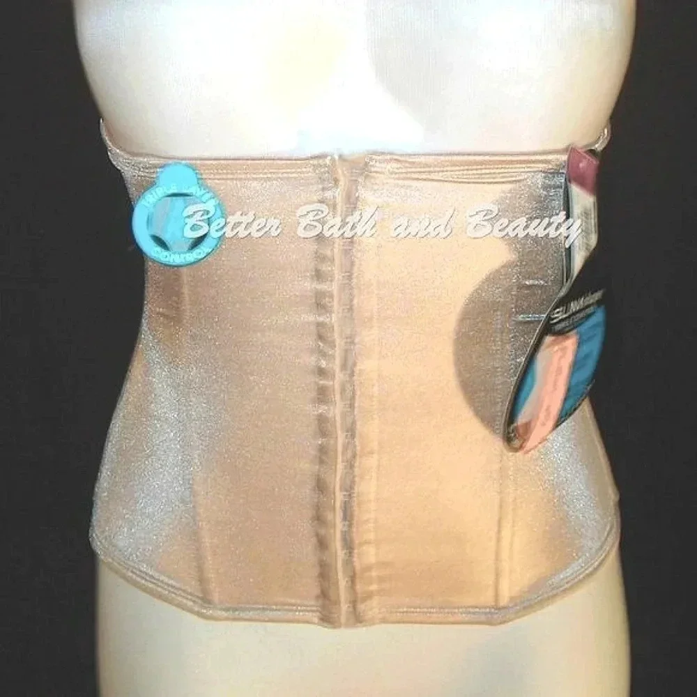XL X-LARGE Sears Slim‎ Shape Triple Control Waist Cincher Nude  New with Tags